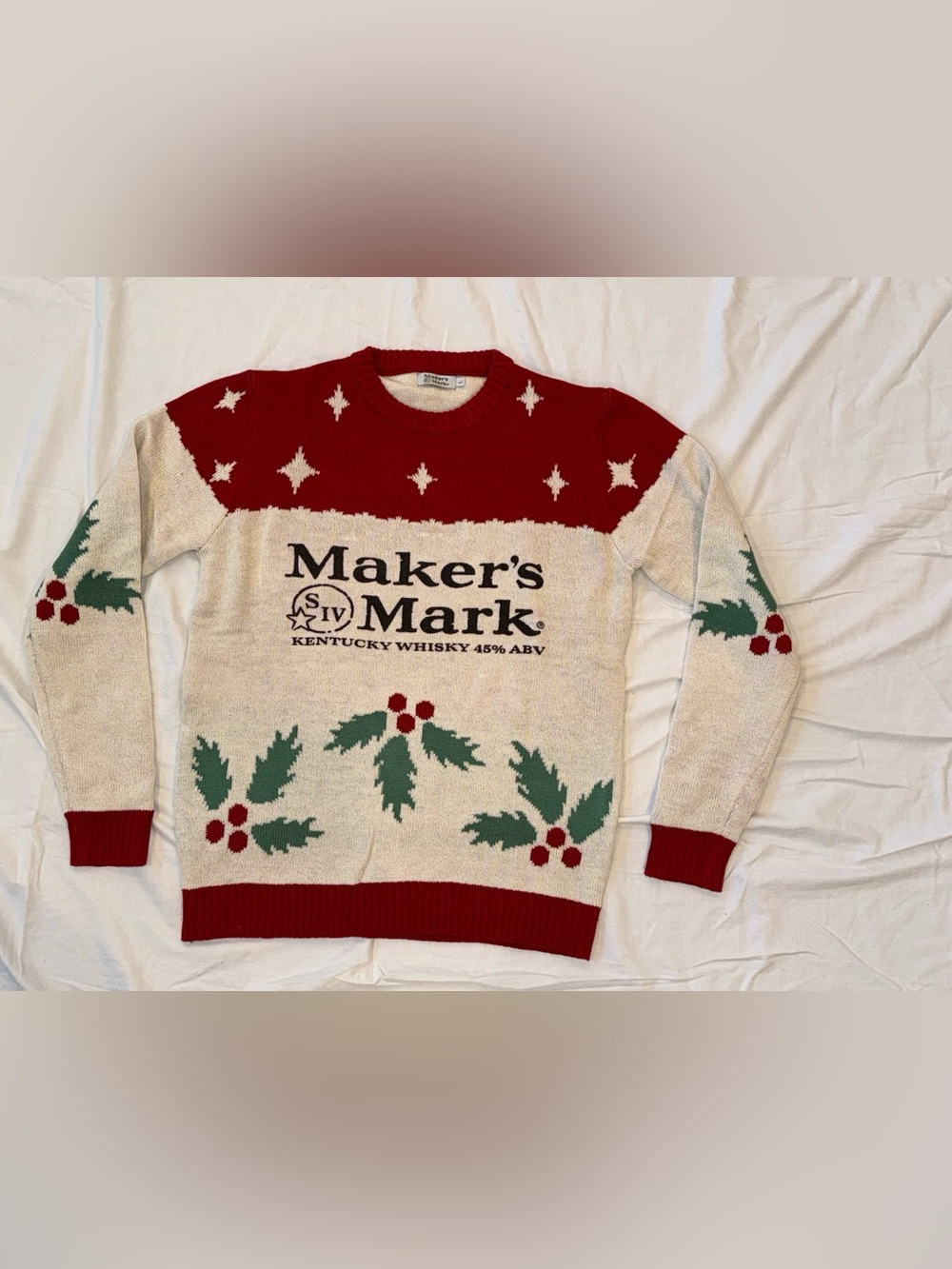 Maker’s Mark Christmas Sweater Size Large